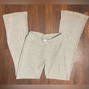Colsie Small Crossed Fleece Flared Pants